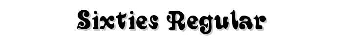Sixties Regular font